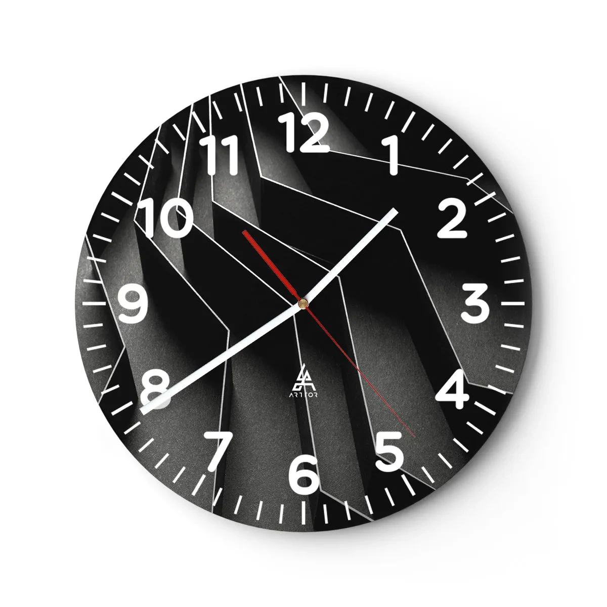 Horloge murale - Pendule murale - Ordre spatial - 40x40 cm