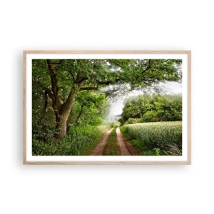 Affiche dans un chêne clair - Poster - Et in Arcadia ego - 91x61 cm