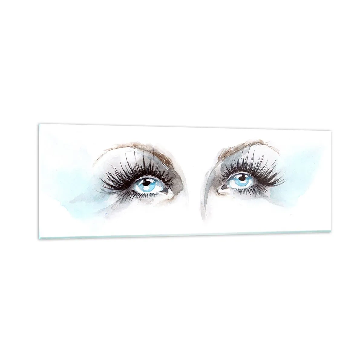 Impression sur verre - Image sur verre - Yeux d'ange? - 90x30 cm