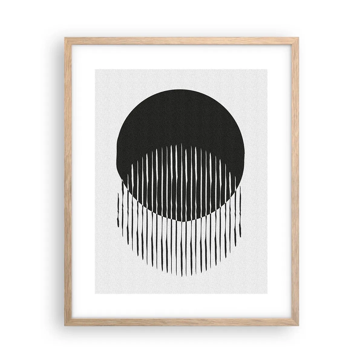 Affiche dans un chêne clair - Poster - Son alter ego - 40x50 cm