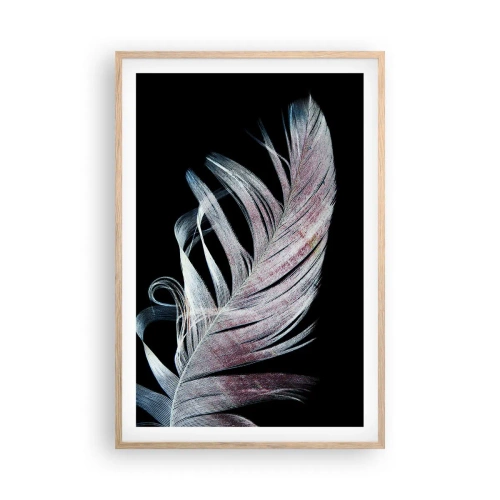 Affiche dans un chêne clair - Poster - Pensez au toucher - 61x91 cm