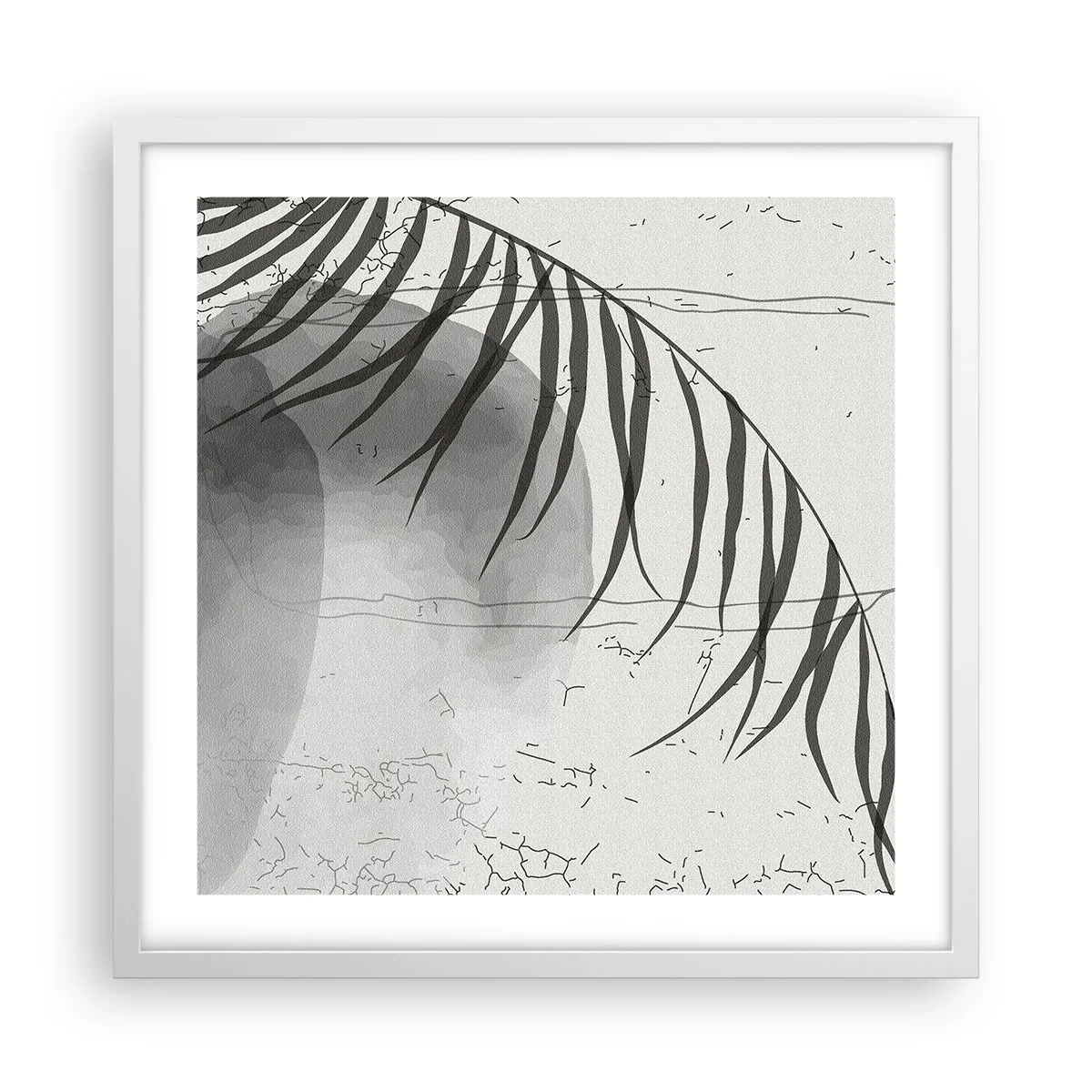 Affiche dans un cadre blanc - Poster - L'exotisme subtil de la nature - 50x50 cm