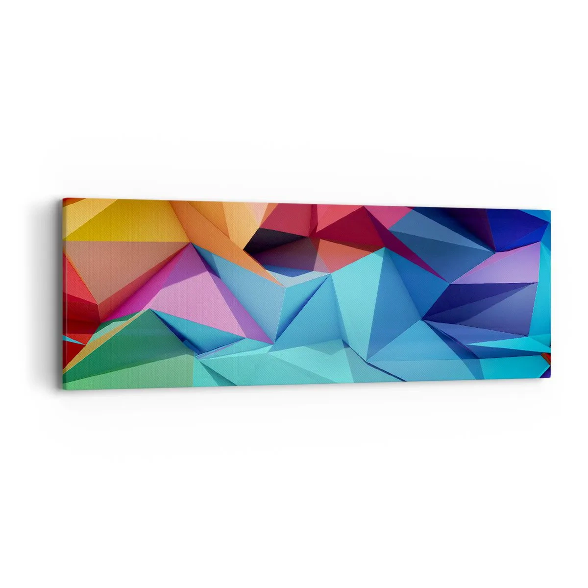 Impression sur toile - Image sur toile - Origami arc-en-ciel - 90x30 cm