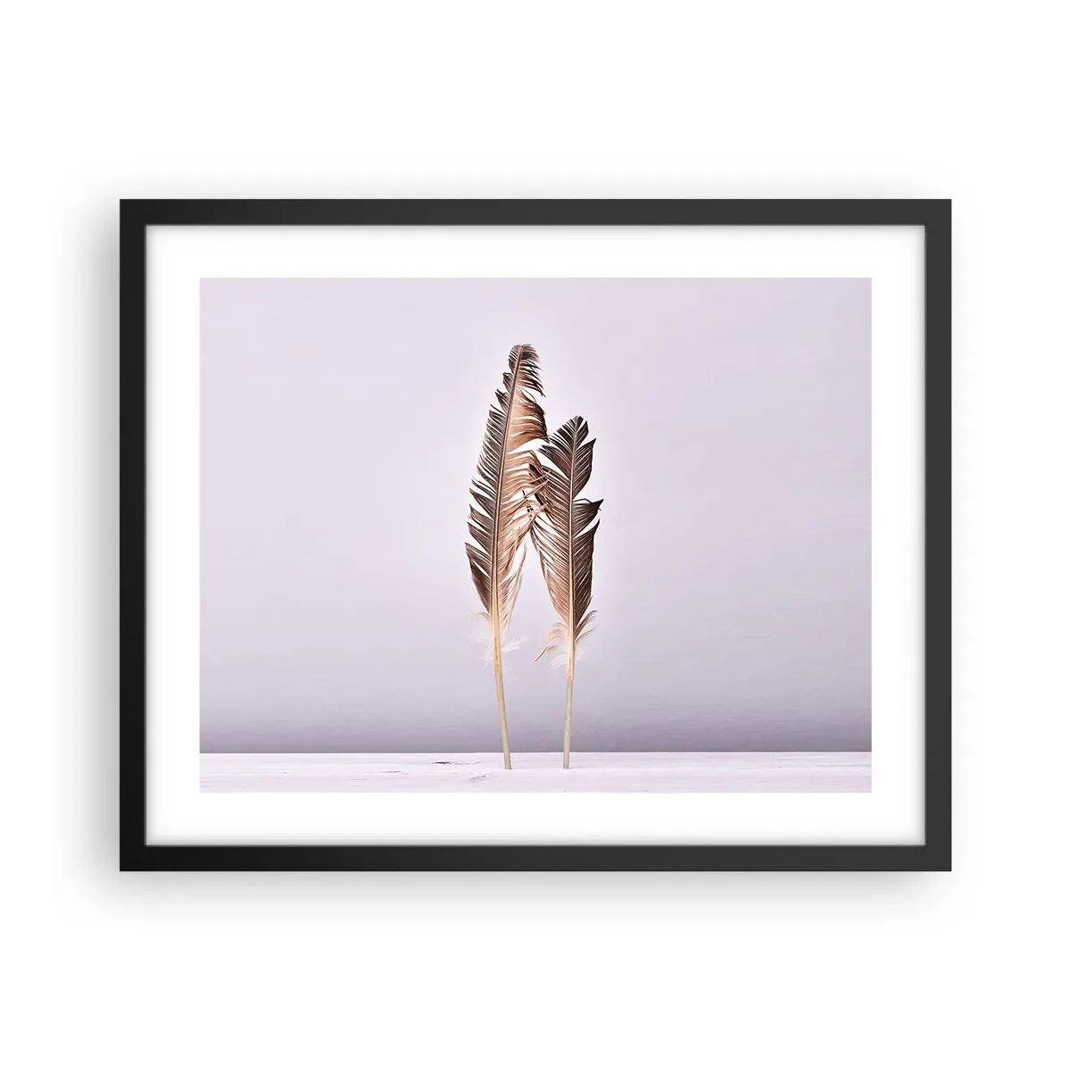 Affiche dans un cadre noir - Poster - Face au néant - 50x40 cm