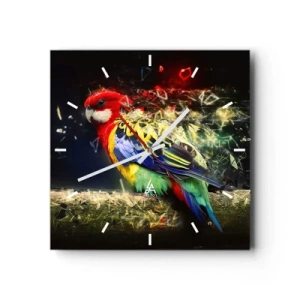 Horloge murale - Pendule murale - Messager d'éclat - 40x40 cm