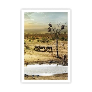 Affiche - Poster - "Et d'Eden coulait une rivière..." - 61x91 cm