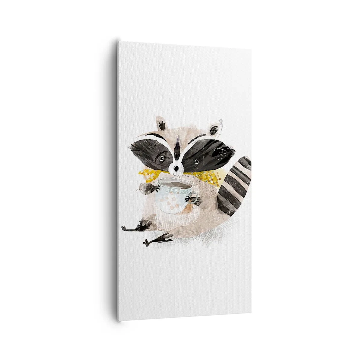 Impression sur toile - Image sur toile - Mon ami le raton laveur - 65x120 cm