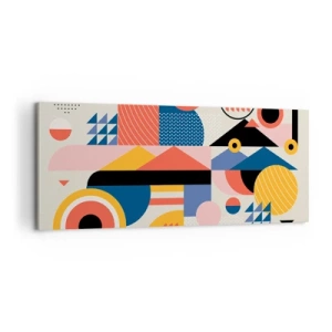 Impression sur toile - Image sur toile - Composition : jouer - 100x40 cm