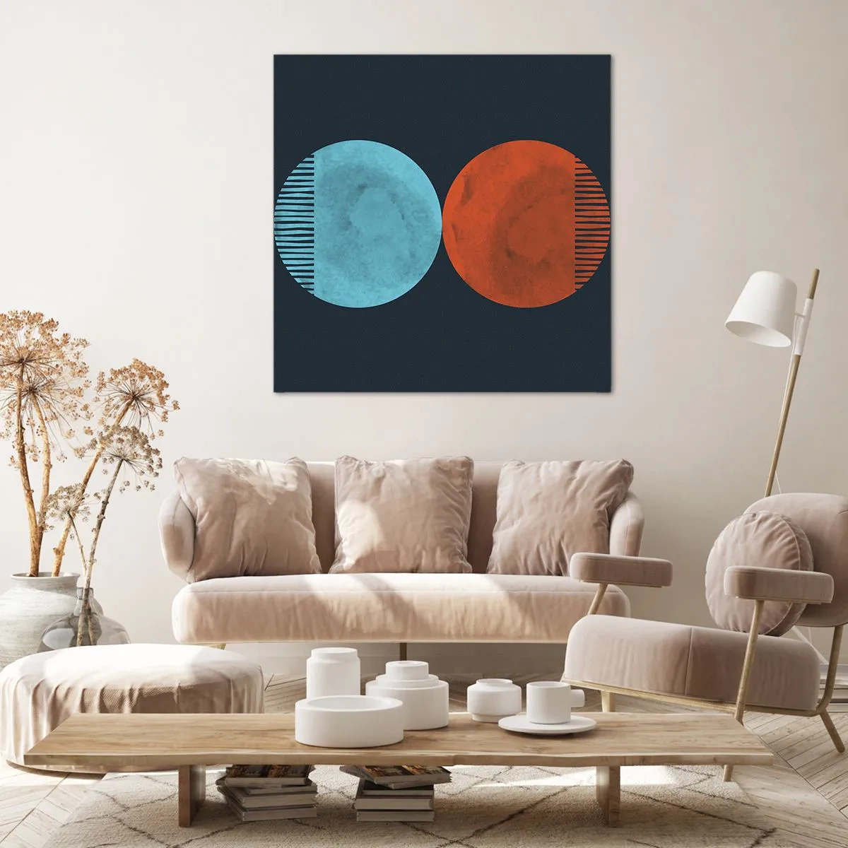 Impression sur toile - Image sur toile - Seulement la géométrie ? - 60x60 cm