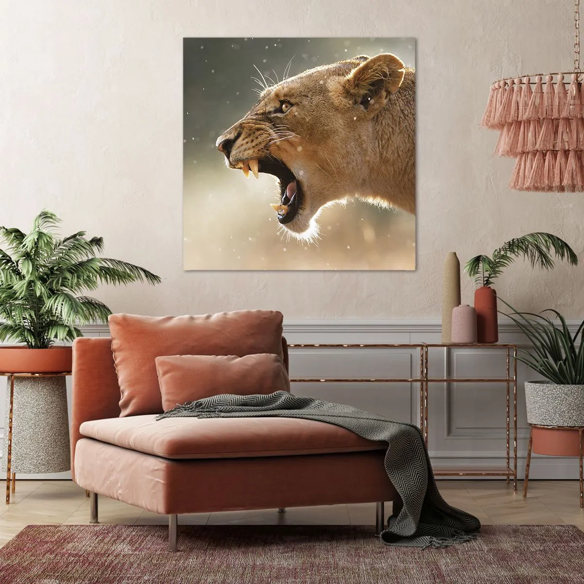 Impression sur toile - Image sur toile - Essayez de ne pas écouter - 40x40 cm