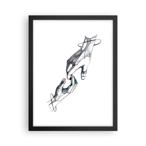 Affiche dans un cadre noir - Poster - Un bon geste - 30x40 cm