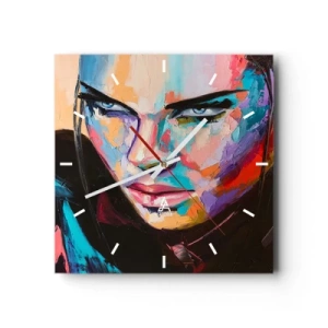 Horloge murale - Pendule murale - Le coeur sauvageon - 40x40 cm