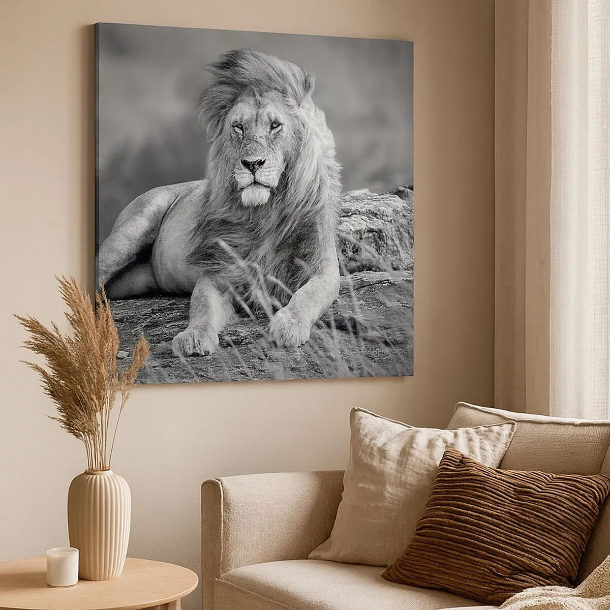 Impression sur toile - Image sur toile - Sieste royale - 30x30 cm