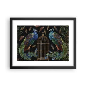 Affiche dans un cadre noir - Poster - En robes royales - 40x30 cm