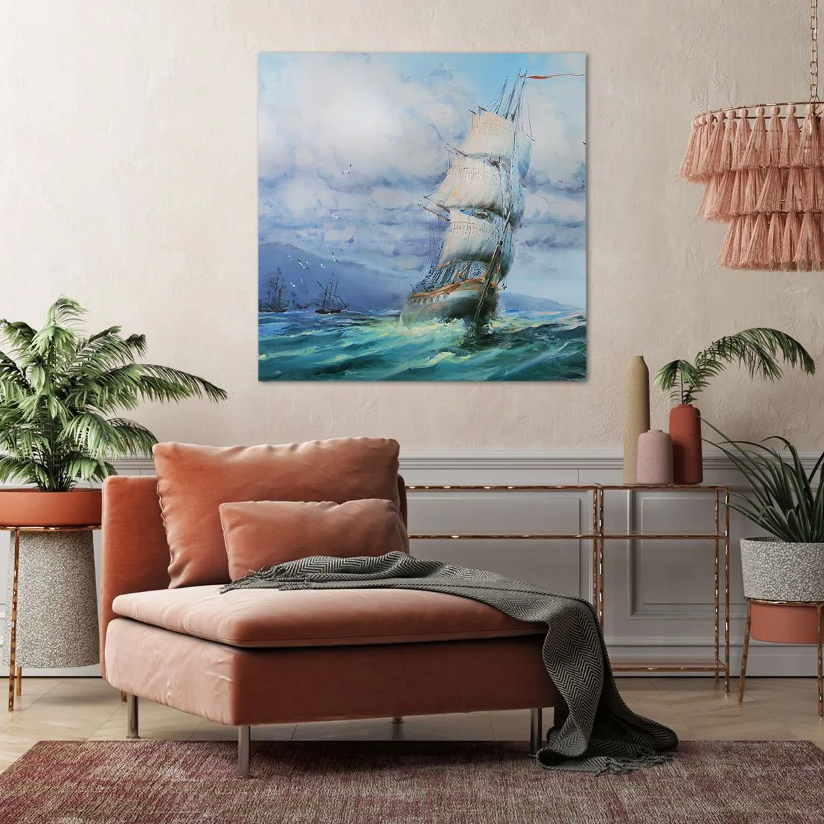 Impression sur toile - Image sur toile - Vents favorables - 40x40 cm