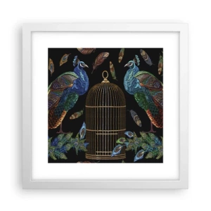 Affiche dans un cadre blanc - Poster - En robes royales - 30x30 cm