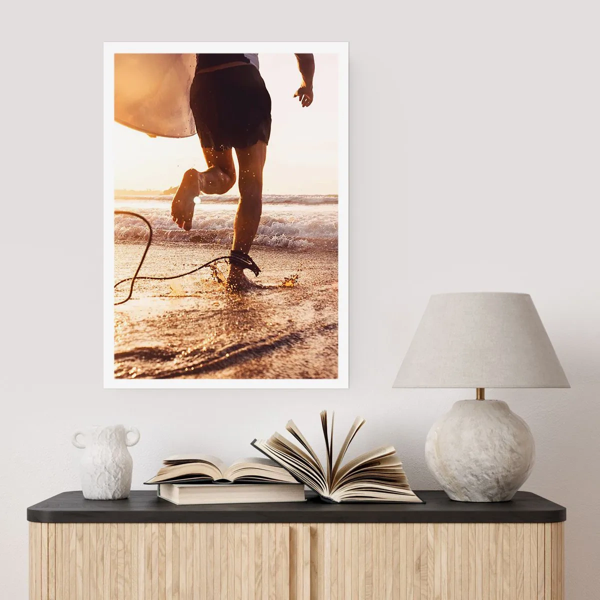 Affiche - Poster - A la rencontre des vagues - 40x50 cm