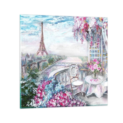 Impression sur verre - Image sur verre - C'est le plus beau ici en mai - 50x50 cm