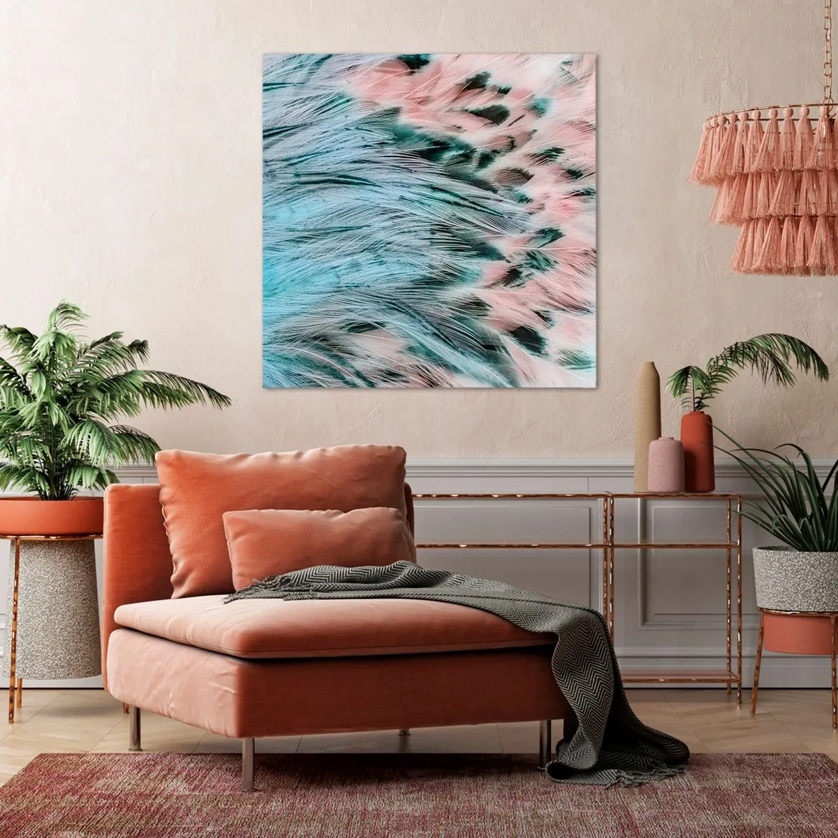 Impression sur toile - Image sur toile - Duvet rose saphir - 30x30 cm