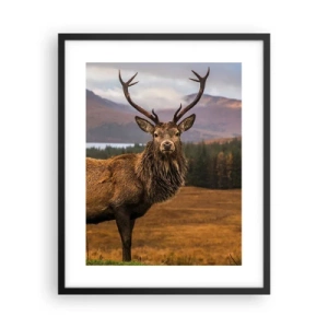 Affiche dans un cadre noir - Poster - Majesté de la nature - 40x50 cm