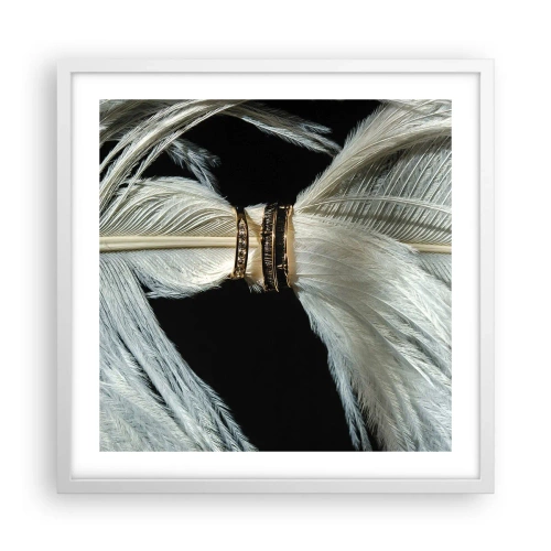 Affiche dans un cadre blanc - Poster - ... et je ne te laisserai pas ... - 50x50 cm