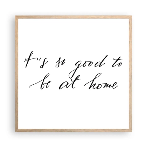 Affiche dans un chêne clair - Poster - Toute la vérite - 60x60 cm