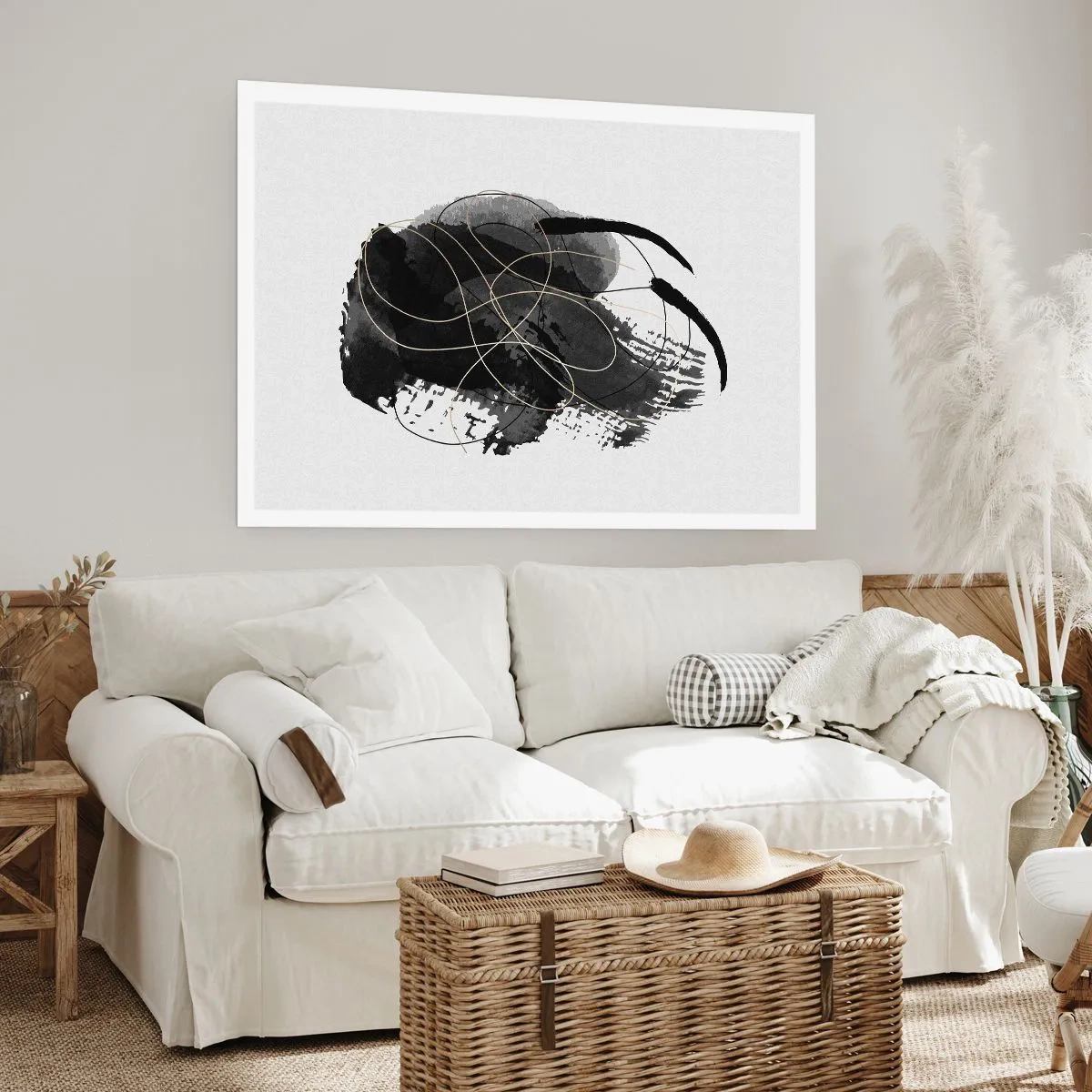 Affiche - Poster - Fait de noir - 50x40 cm