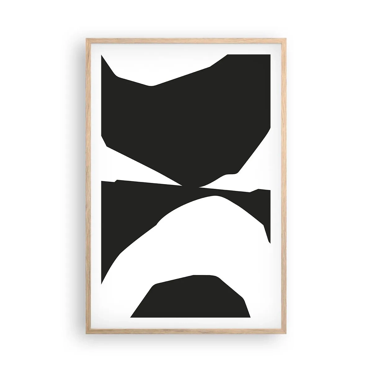 Affiche dans un chêne clair - Poster - Positif négatif - 61x91 cm