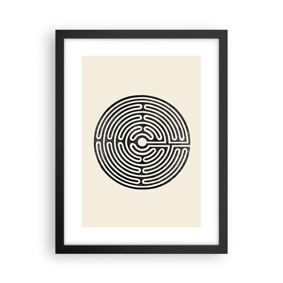 Affiche dans un cadre noir - Poster - Ordre mystérieux - 30x40 cm