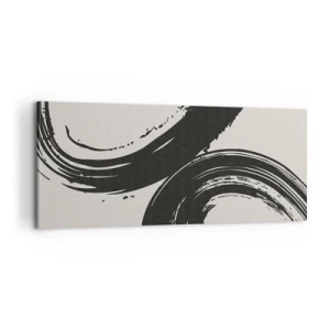 Impression sur toile - Image sur toile - Balayage circulaire - 100x40 cm