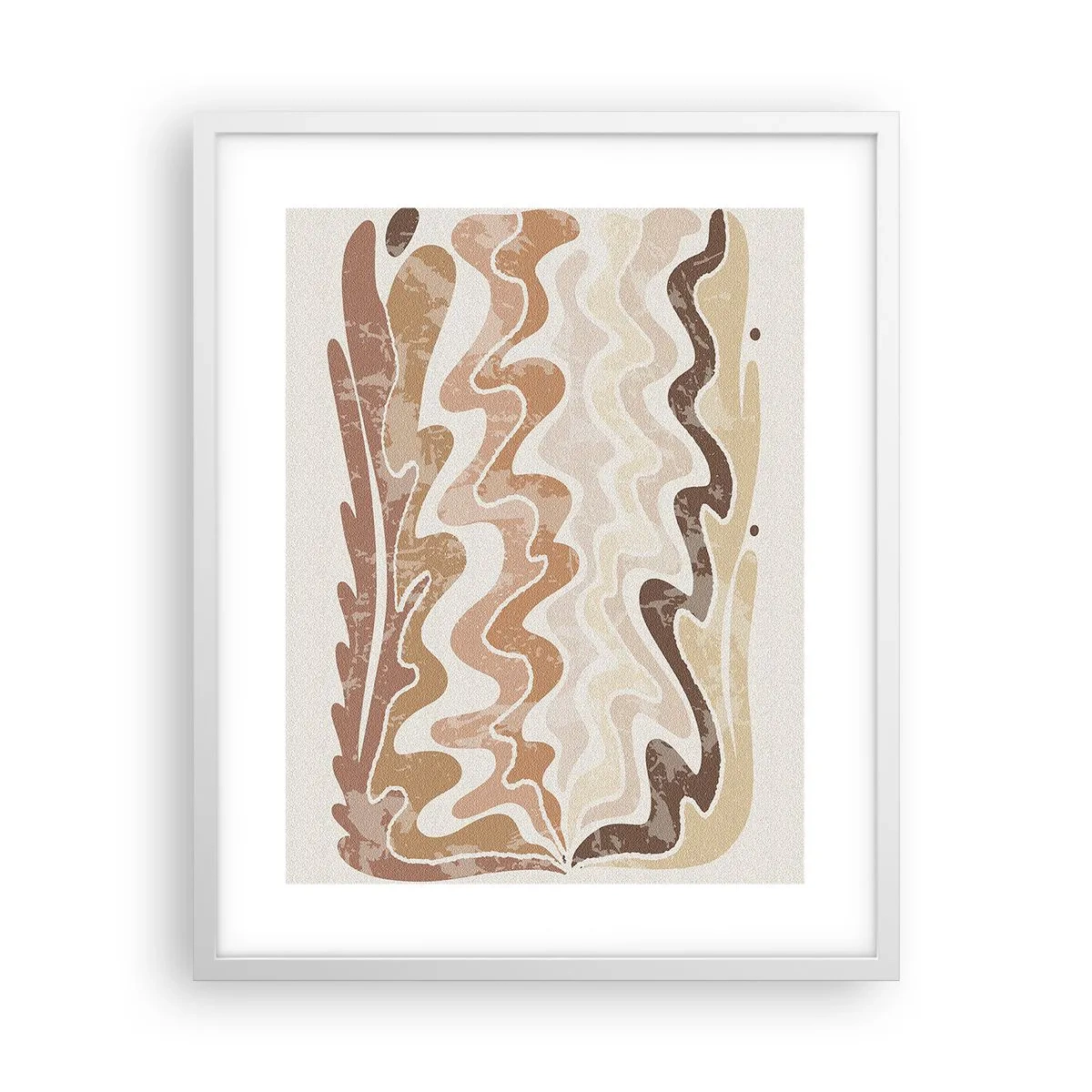 Affiche dans un cadre blanc - Poster - Bonne énergie – bonnes émotions - 40x50 cm