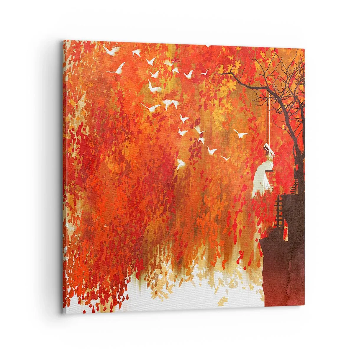 Impression sur toile - Image sur toile - S'envolera-t-il avec eux ? - 60x60 cm