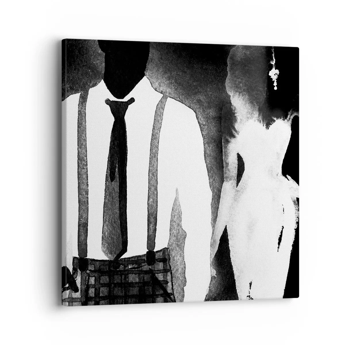 Impression sur toile - Image sur toile - Ambiance noire - 40x40 cm