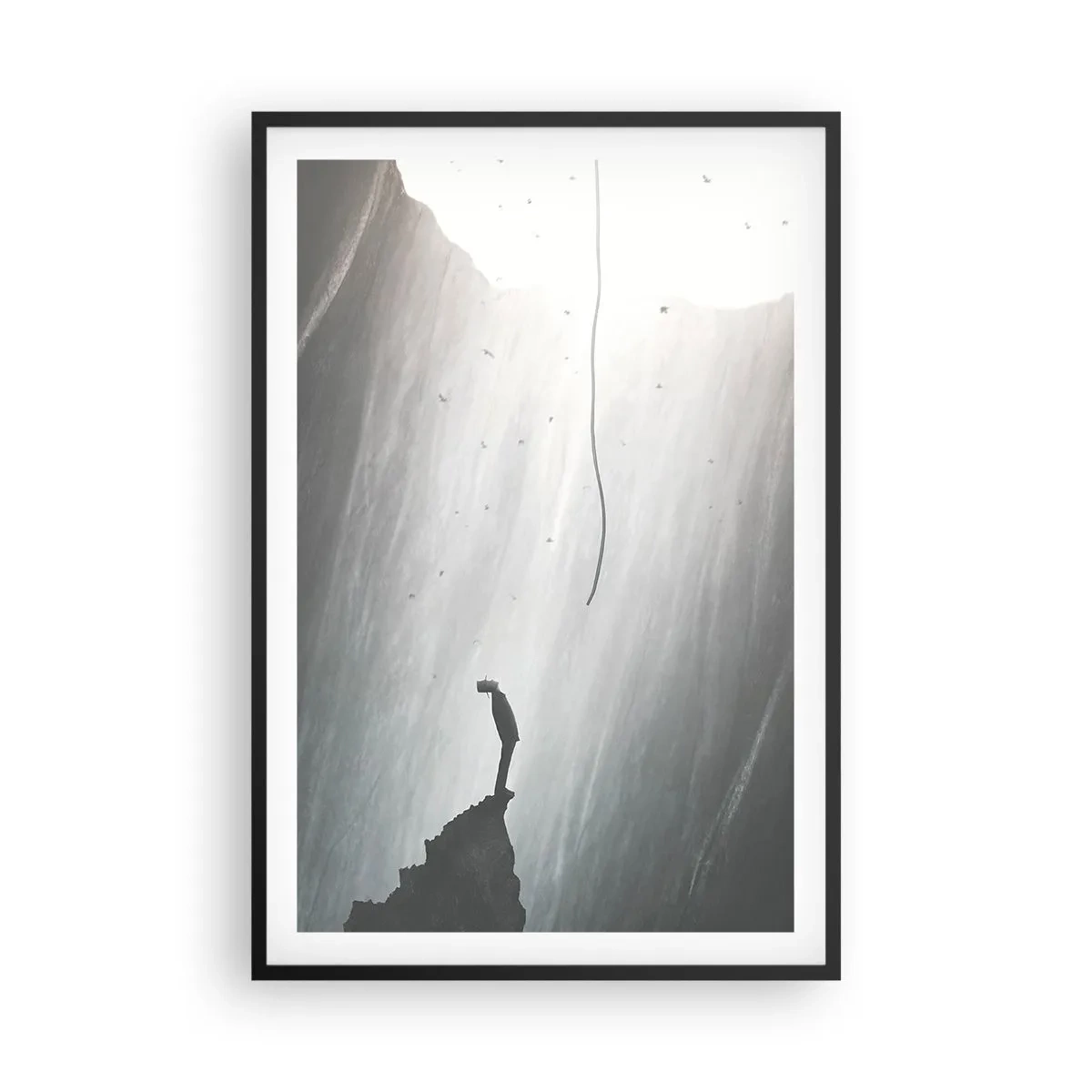 Affiche dans un cadre noir - Poster - Il y a toujours une issue - 61x91 cm
