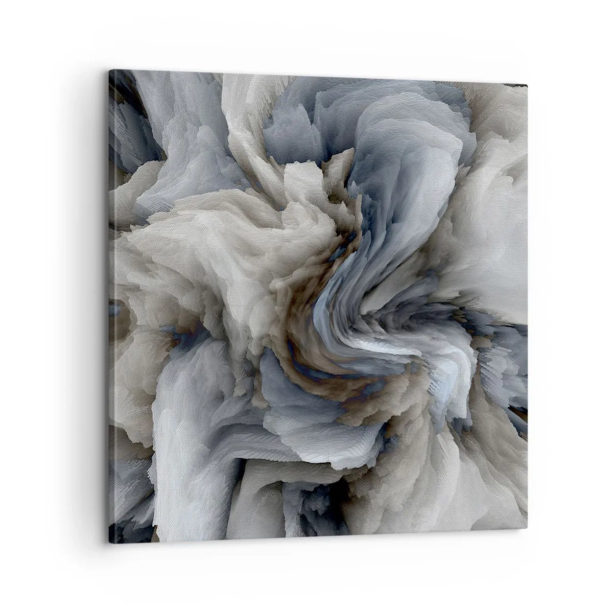 Impression sur toile - Image sur toile - Pierre et fleur - 60x60 cm