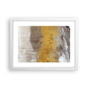 Affiche dans un cadre blanc - Poster - Une explosion d'or - 40x30 cm