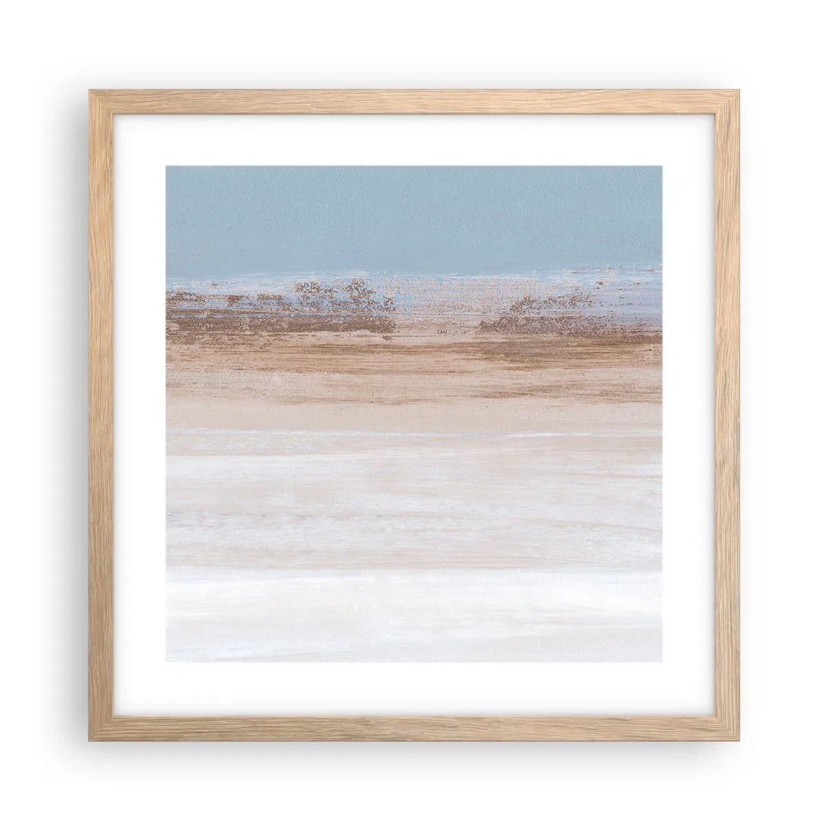 Affiche dans un chêne clair - Poster - Paysage ambigu - 40x40 cm