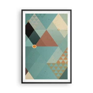 Affiche dans un cadre noir - Poster - Unité de la multiplicité, multiplicité de l'unité - 61x91 cm