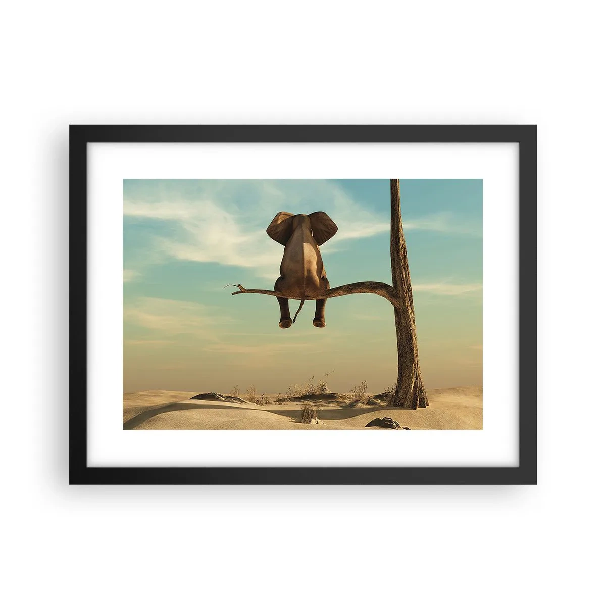 Affiche dans un cadre noir - Poster - Nouveau point de vue - 40x30 cm