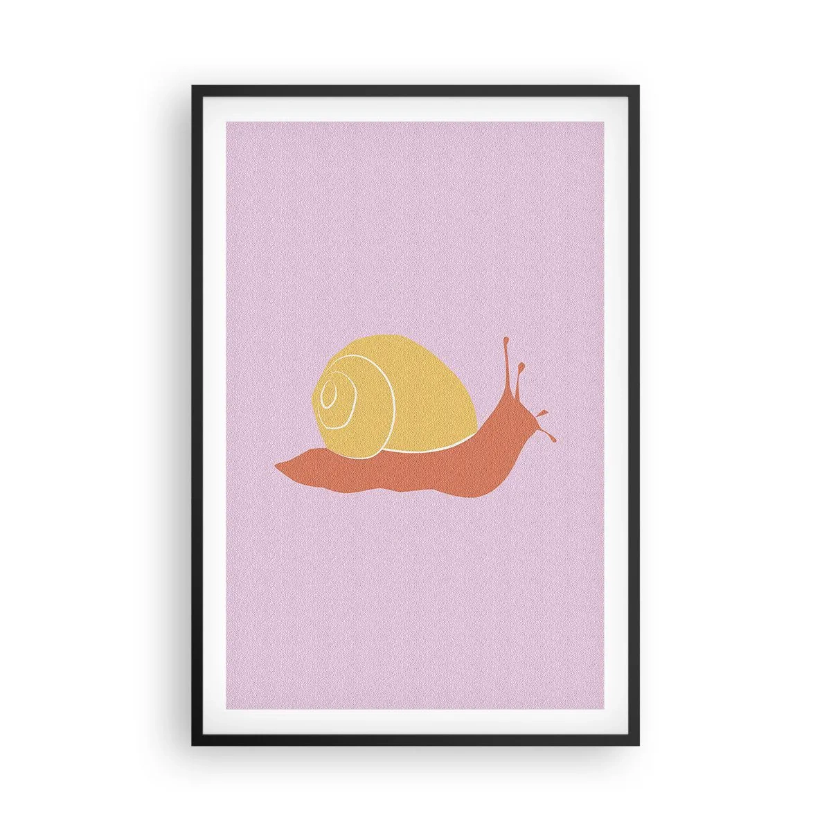 Affiche dans un cadre noir - Poster - Il n'y a pas d'urgence - 61x91 cm