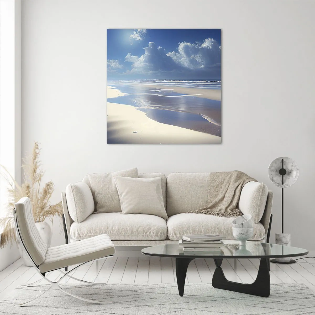 Impression sur verre - Image sur verre - Des vacances paradisiaques - 40x40 cm