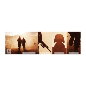 Échantillon De Papier Peint Standard Eco - Call of Duty - Soldat, Fusil, Militaire - 100x30 cm