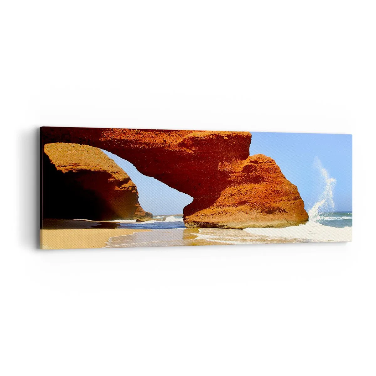 Impression sur toile - Image sur toile - L'eau et le vent depuis des milliers d'années - 90x30 cm