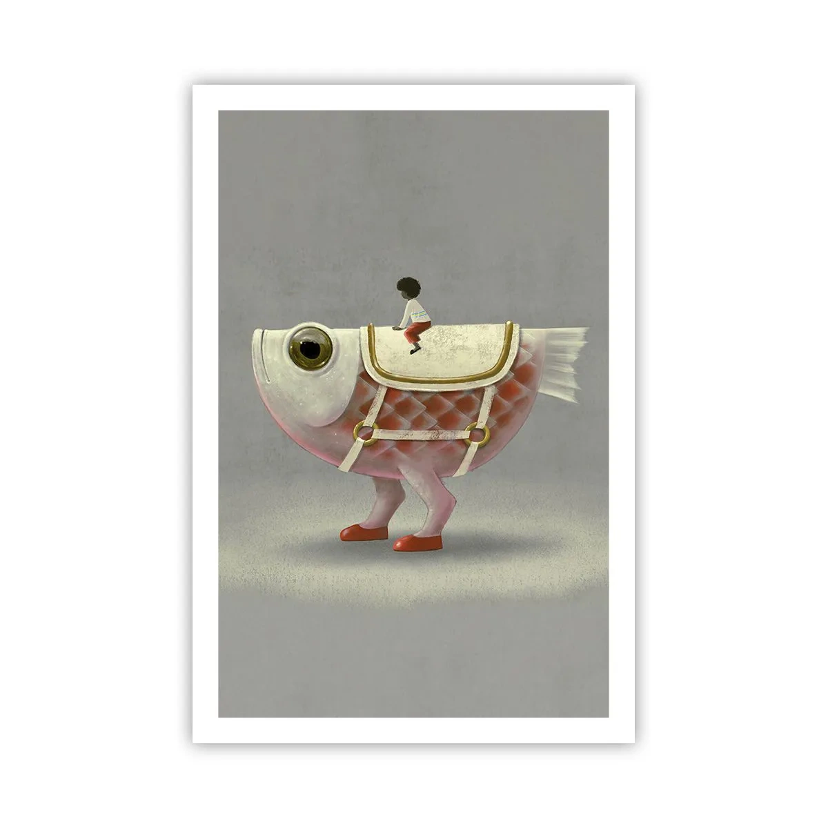 Affiche - Poster - Le cavalier poisson - 61x91 cm