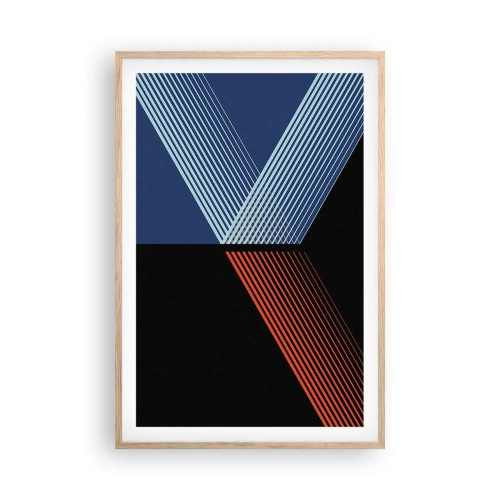 Affiche dans un chêne clair - Poster - Histoire simple - 61x91 cm