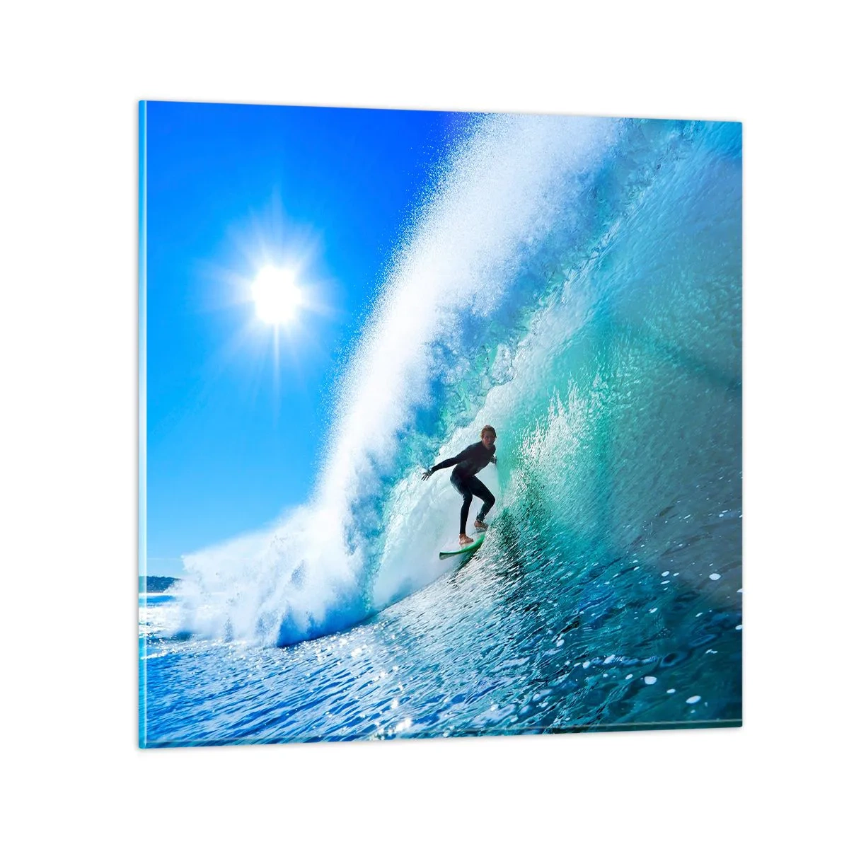 Impression sur verre - Image sur verre - A travers le grand ciel bleu - 30x30 cm