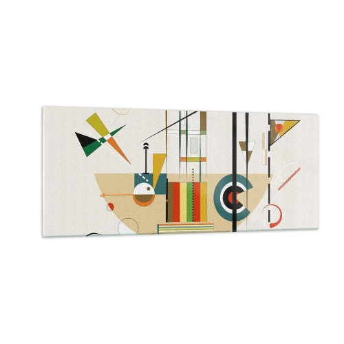 Impression sur verre - Image sur verre - Et le monde s’amuse - 100x40 cm