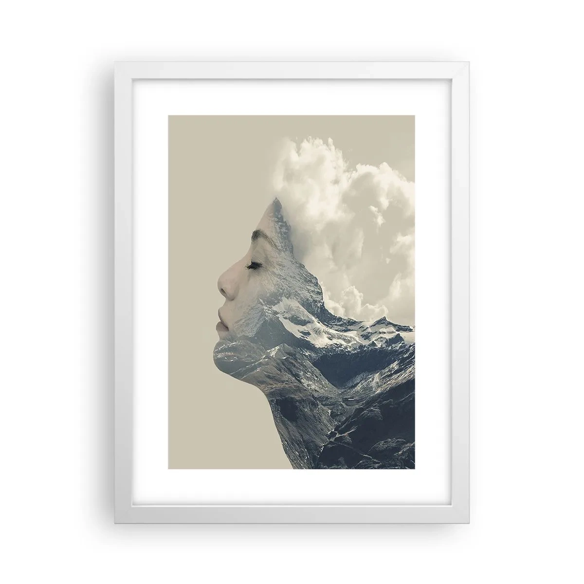 Affiche dans un cadre blanc - Poster - La beauté des éléments - 30x40 cm