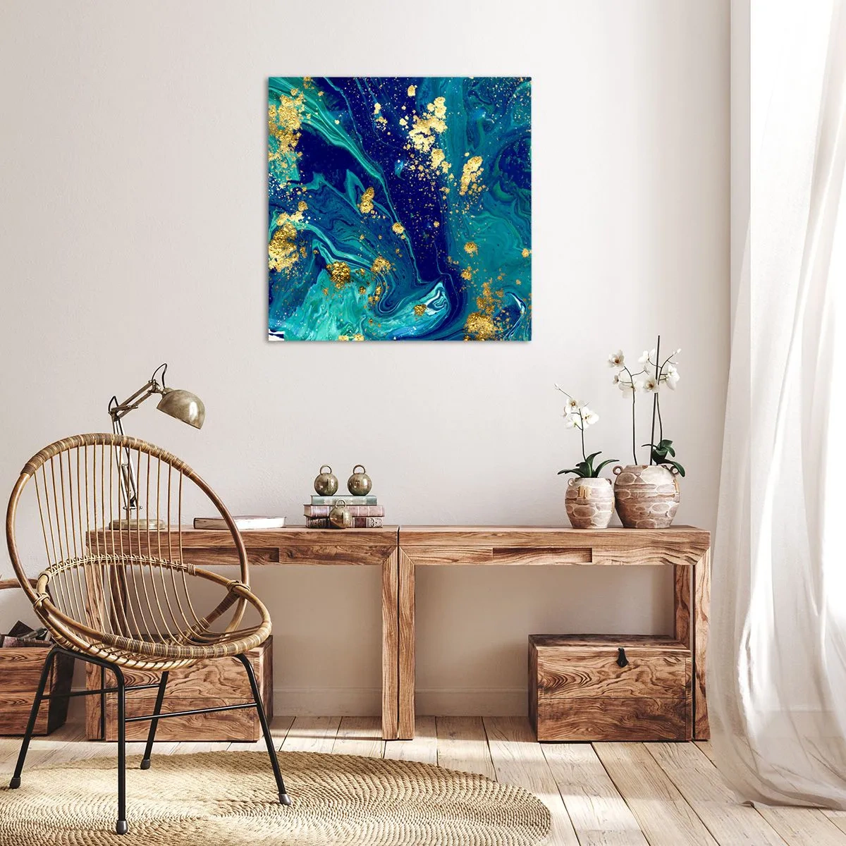 Impression sur toile - Image sur toile - Les pétales du soleil - 30x30 cm