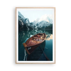 Affiche dans un chêne clair - Poster - Comme peint sur du verre - 70x100 cm